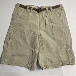 Khaki Columbia shorts pants size 34 outdoors sport